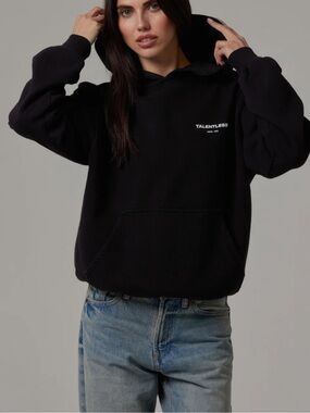 Talentless Circle Logo sweatshirt hoodie women’s Medium black